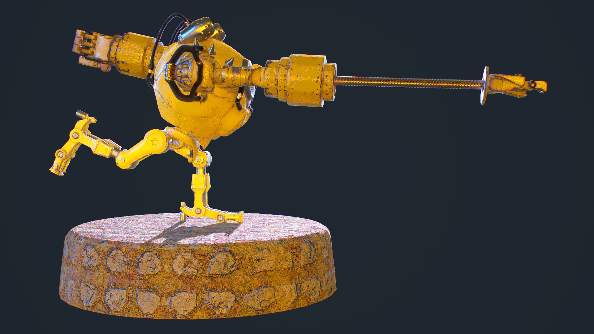 Blitzcranck robot Low-poly 3D model_3