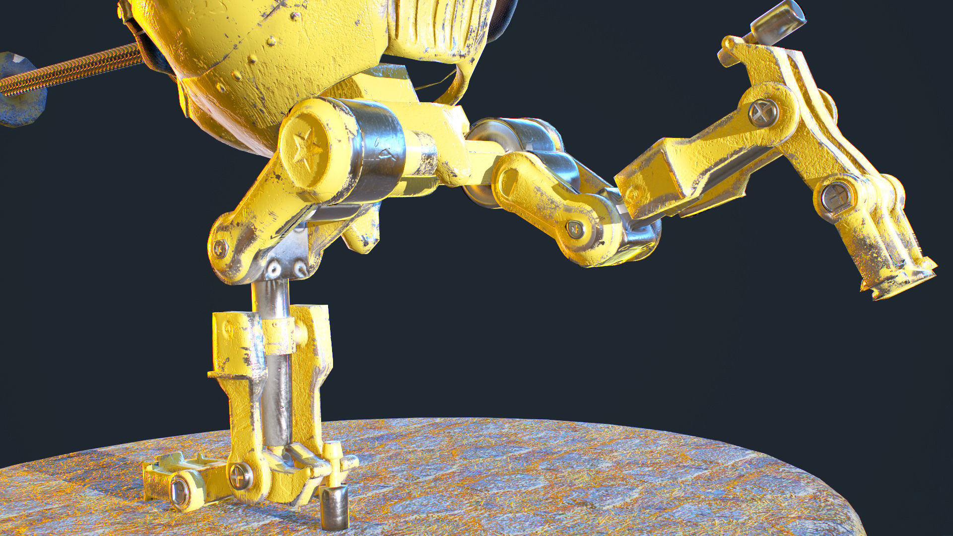 Blitzcranck robot Low-poly 3D model_6