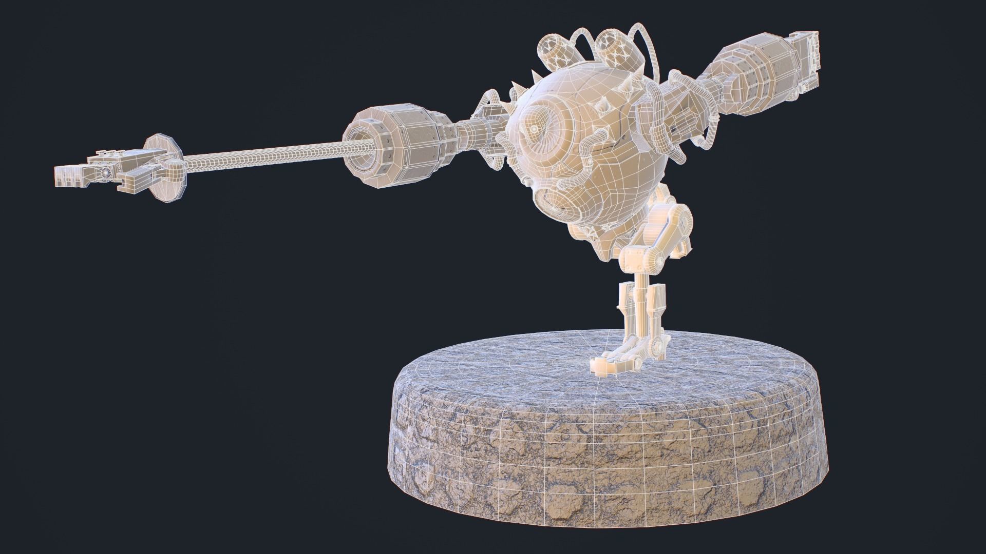 Blitzcranck robot Low-poly 3D model_9