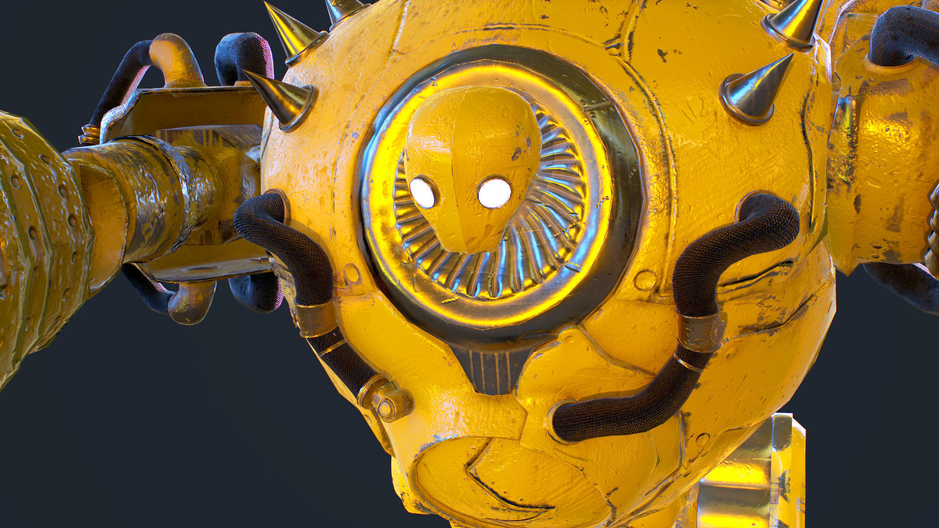 Blitzcranck robot Low-poly 3D model_5