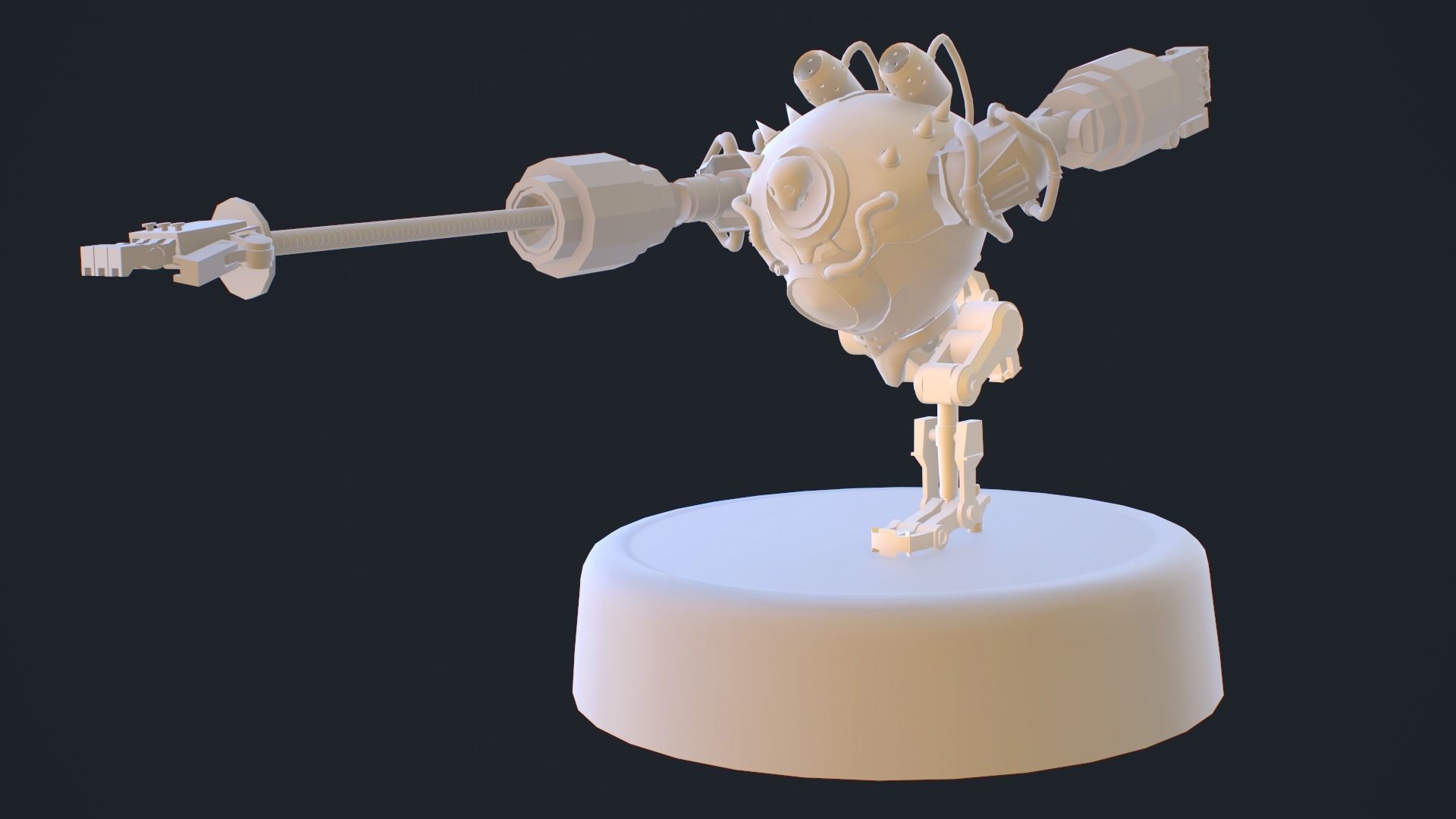 Blitzcranck robot Low-poly 3D model_7