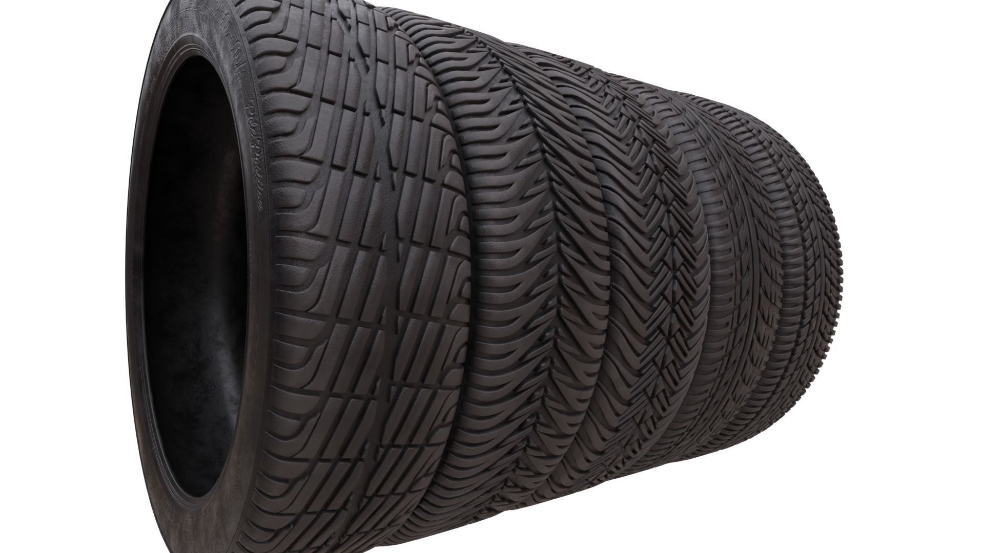 Low Poly Game Ready Tyre Pack 1