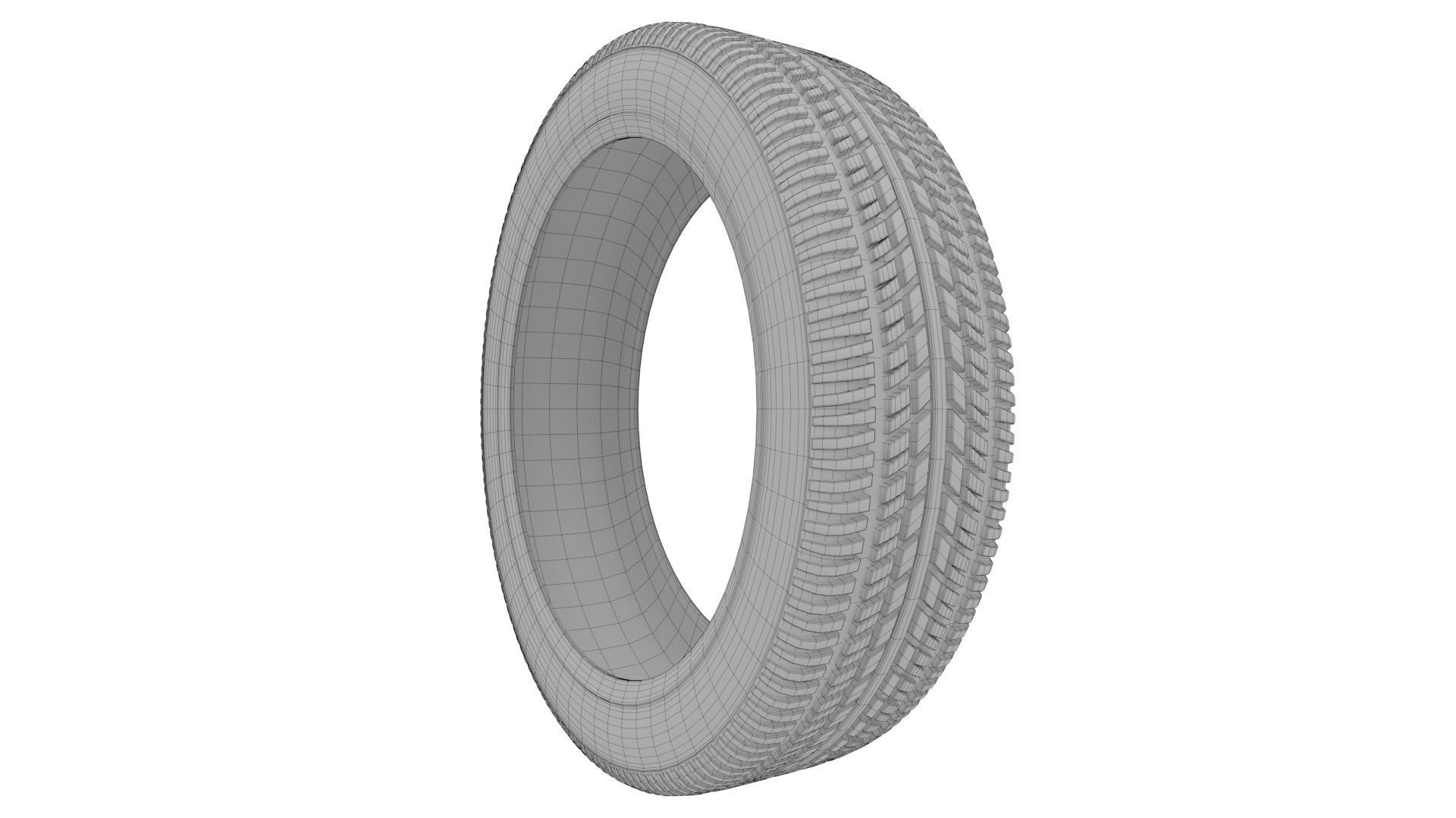 Low Poly Game Ready Tyre Pack 1 Low-poly 3D model_10