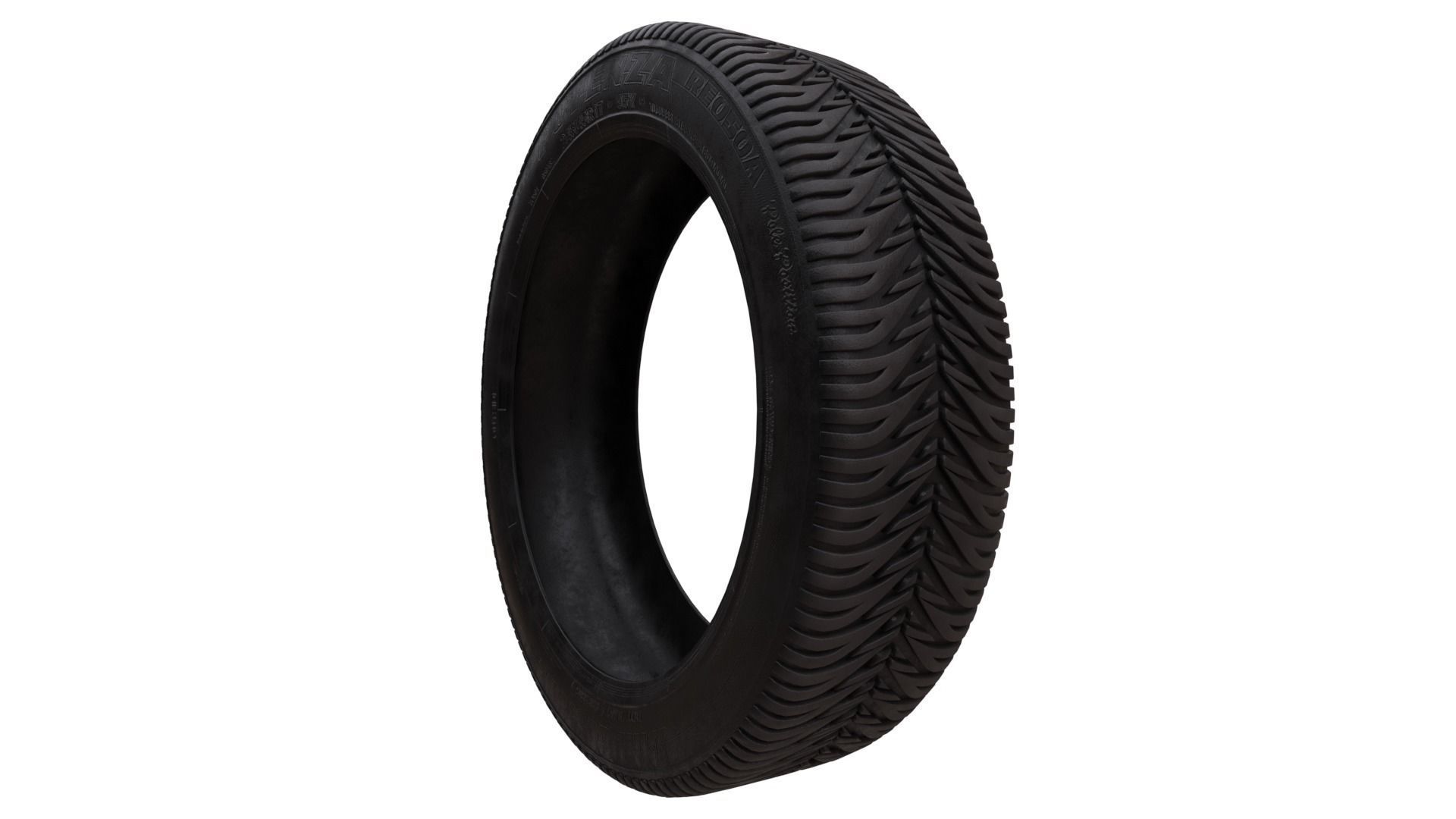 Low Poly Game Ready Tyre Pack 1 Low-poly 3D model_3