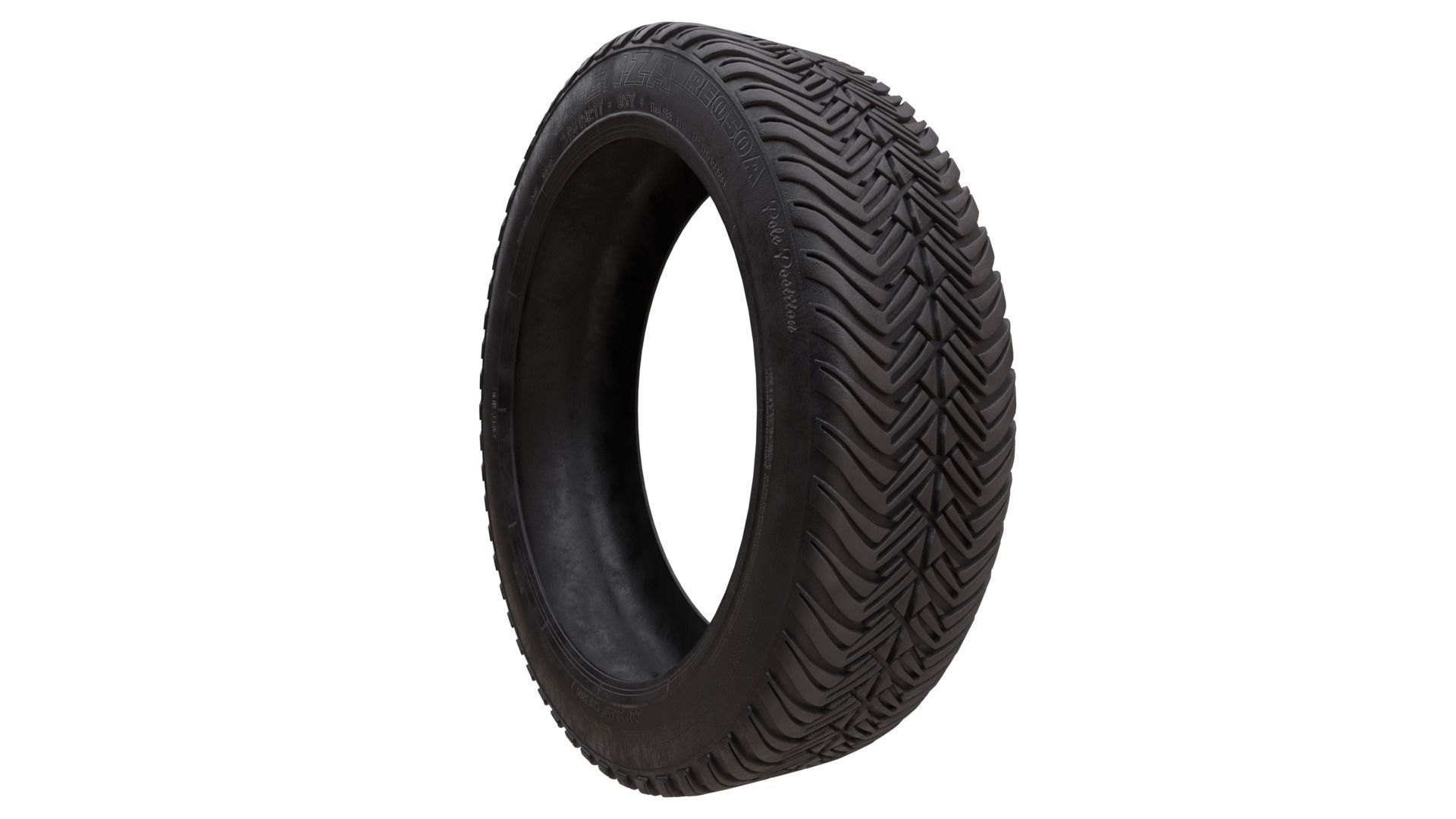 Low Poly Game Ready Tyre Pack 1 Low-poly 3D model_5