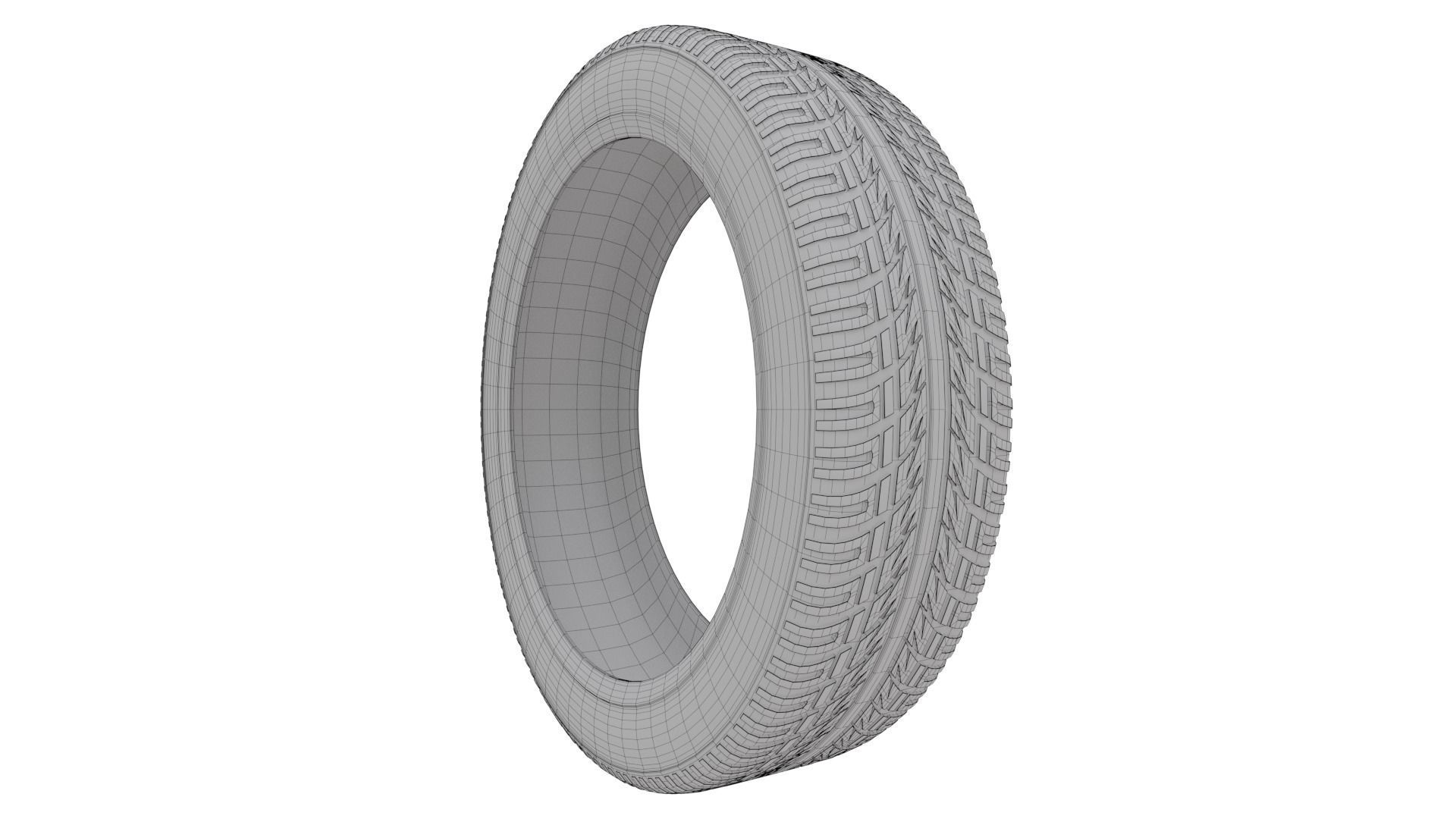 Low Poly Game Ready Tyre Pack 1 Low-poly 3D model_8