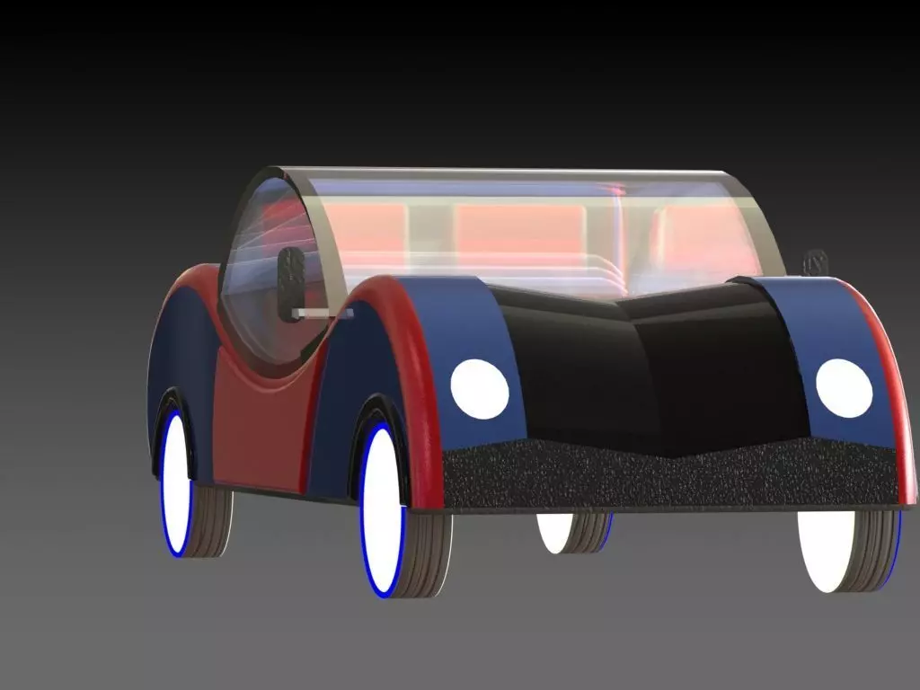 Sci-Fi Car 3D model