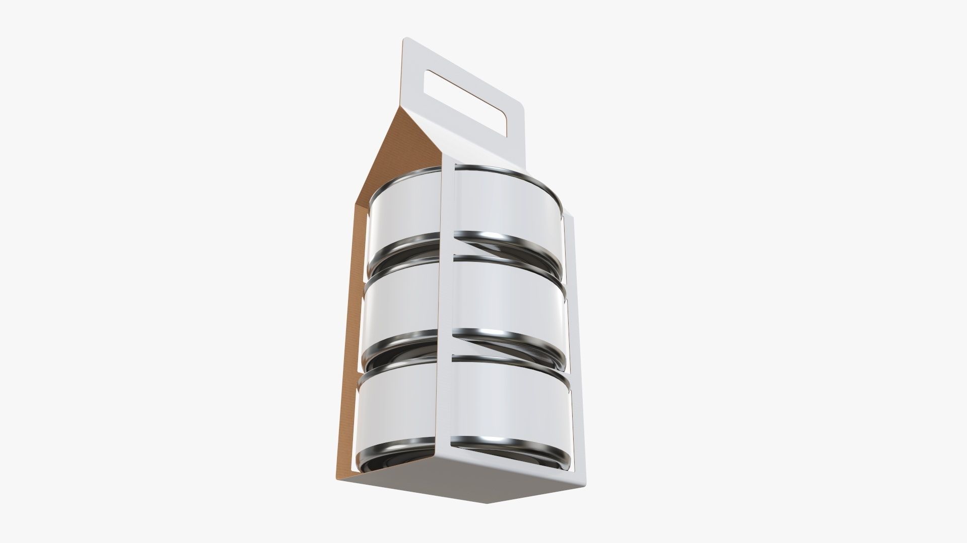 Food carrier tin can package 3D model_3