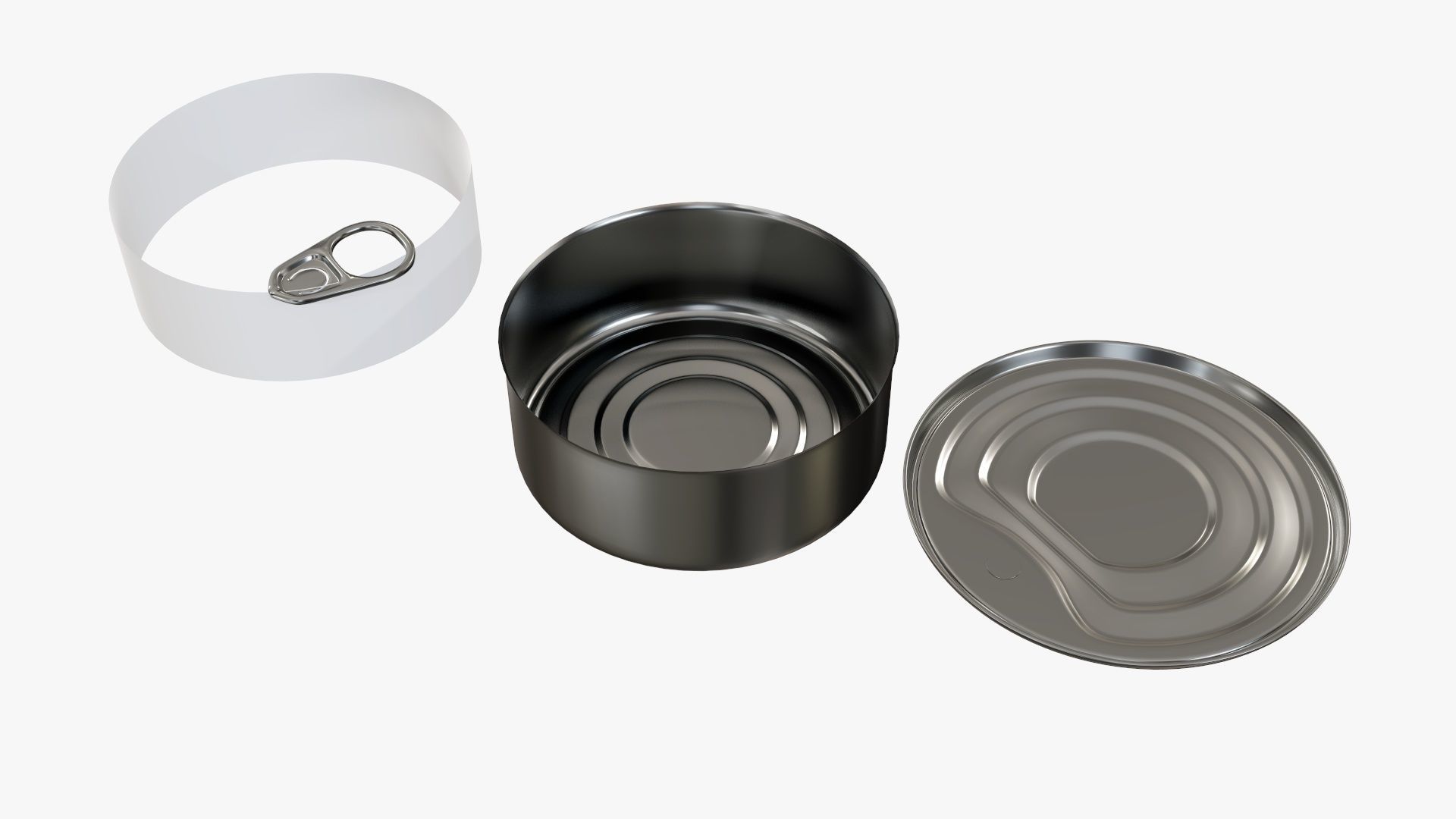 Food carrier tin can package 3D model_7