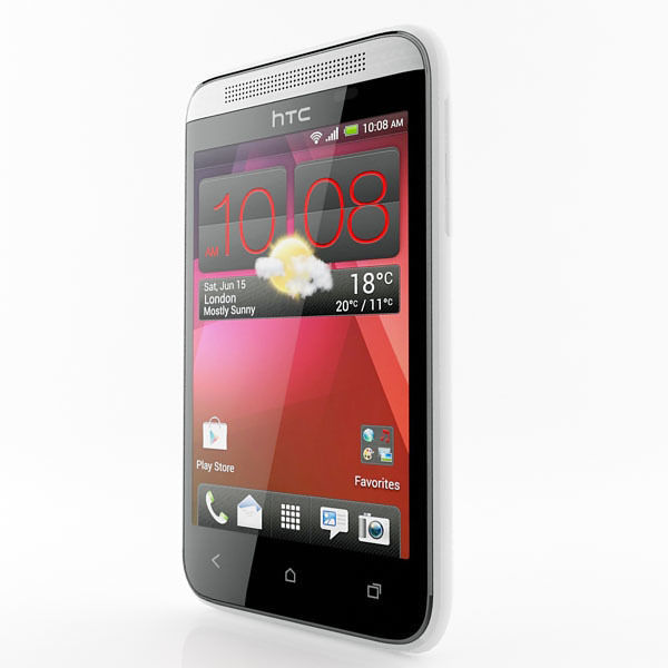 HTC Desire 200 Black and White 3D model_17