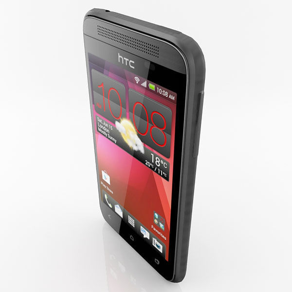HTC Desire 200 Black and White 3D model_8