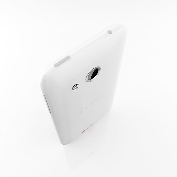 HTC Desire 200 Black and White 3D model_20