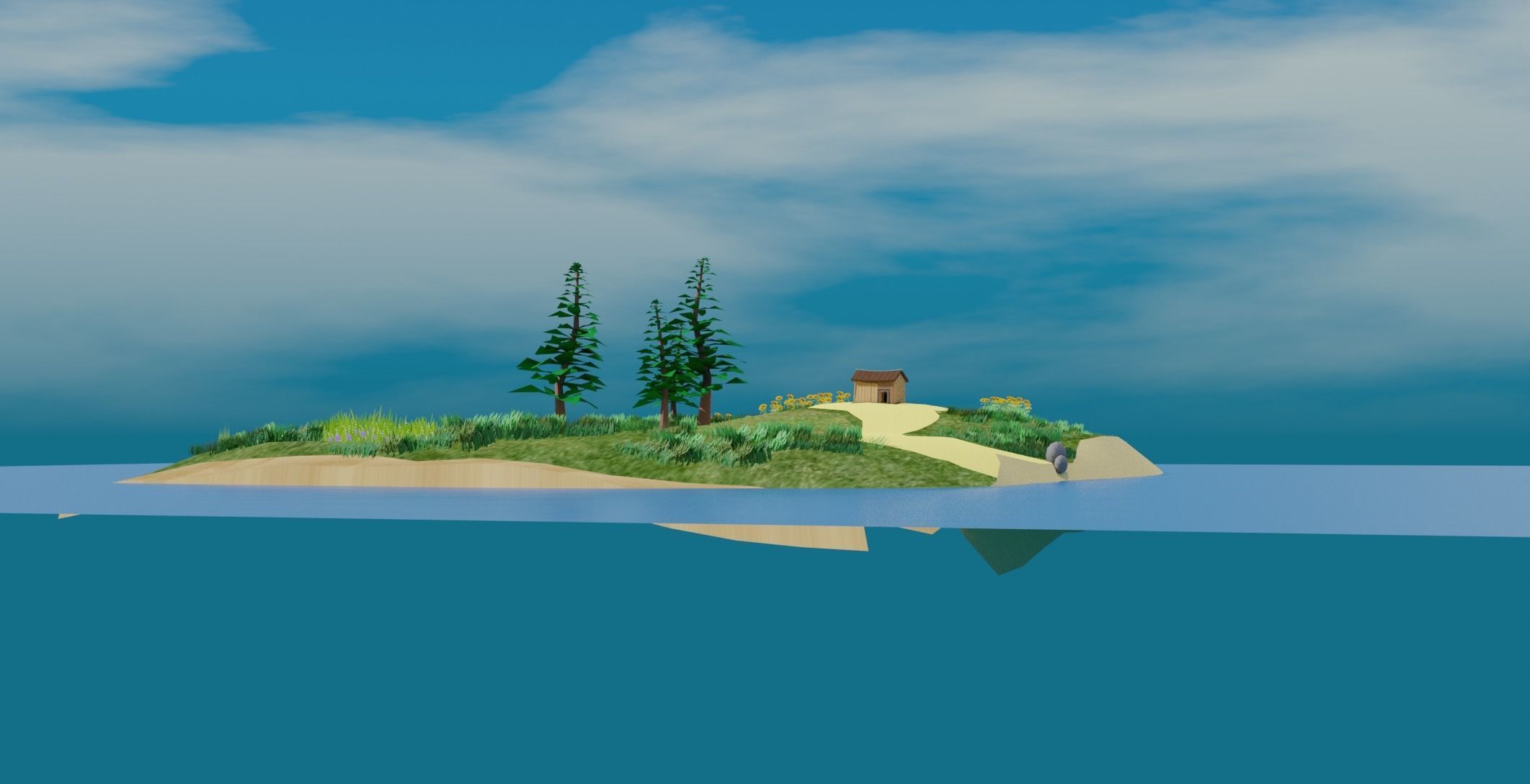 Island House 3D model_1
