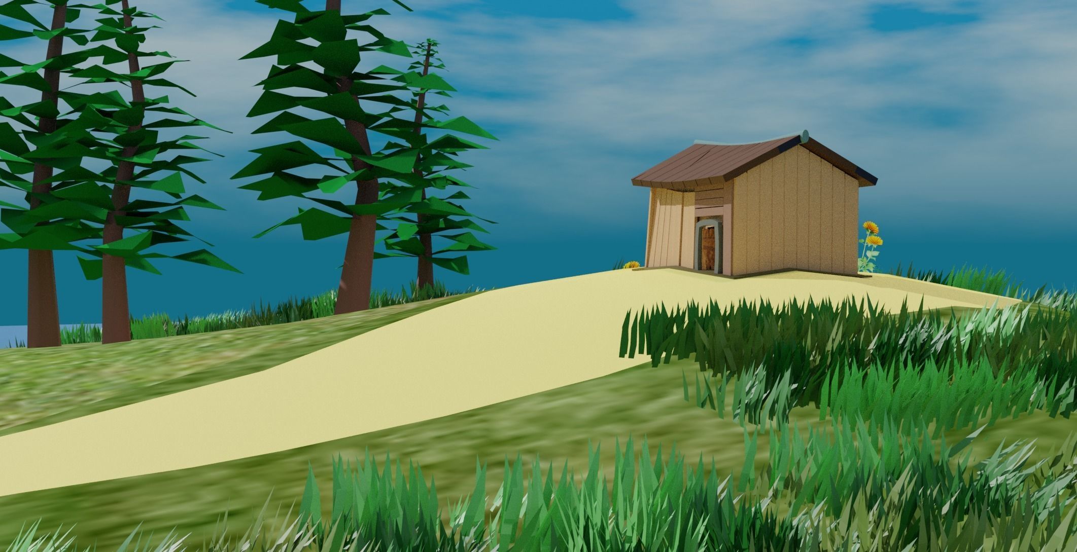 Island House 3D model_4