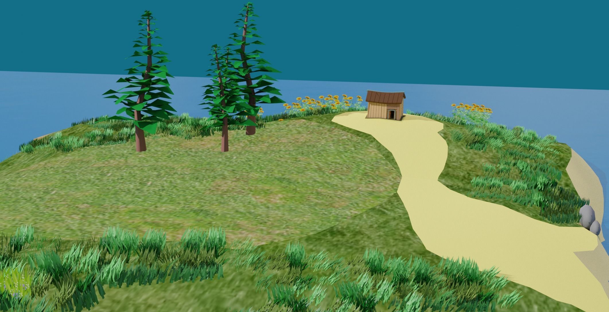 Island House 3D model_3