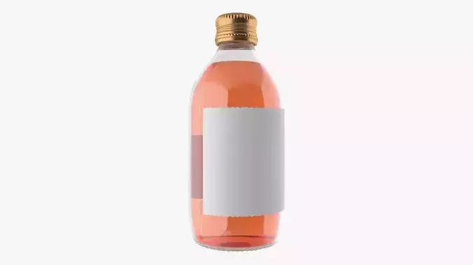 330 ml mixed drink bottle v1 3D model
