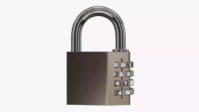 Padlock with code 01