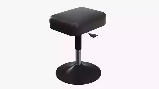 Piano stool adjustable 01 3D model