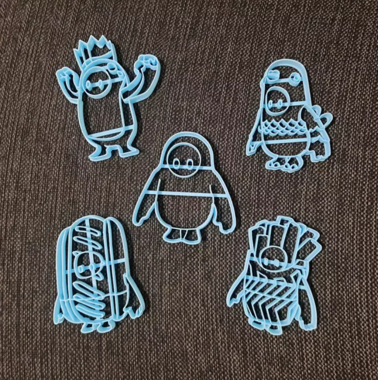 Fall Guys - Cookie Cutter Set x 5 3D print model_0