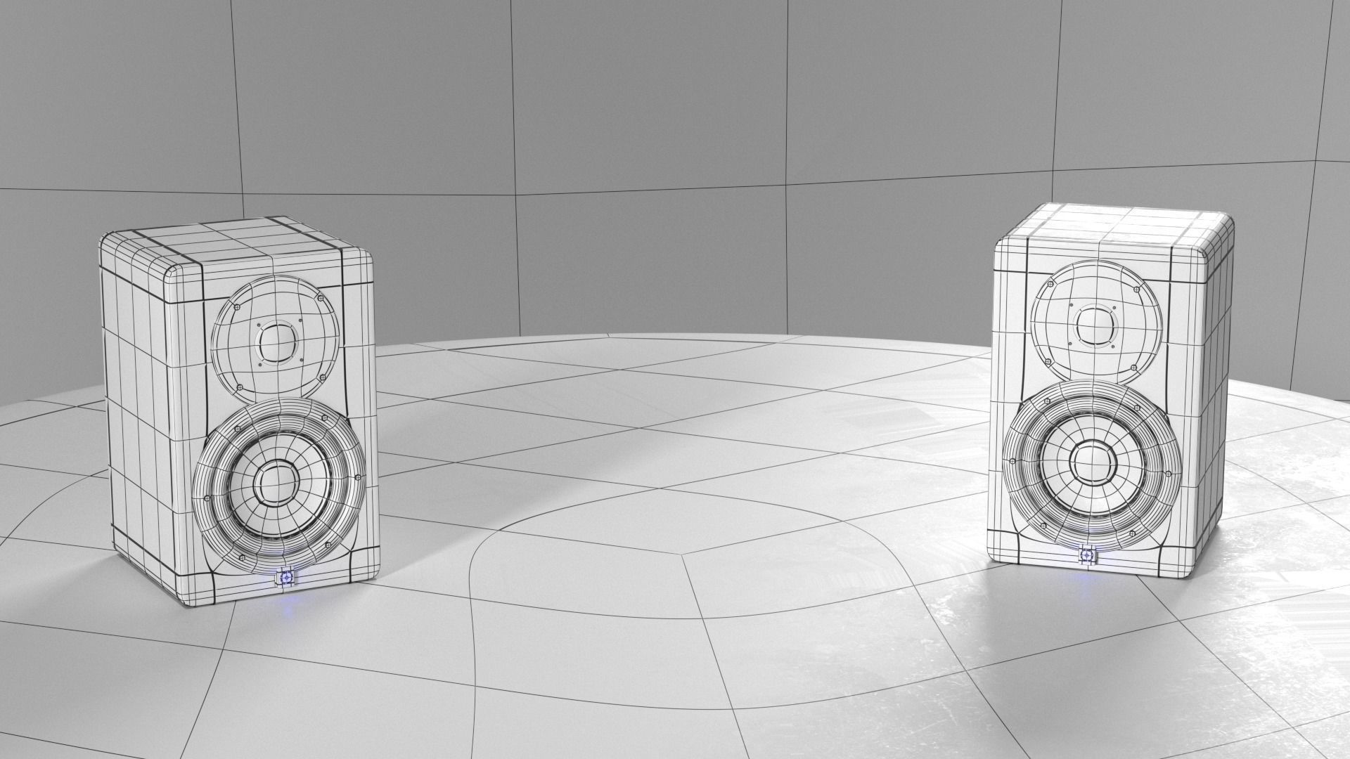 Speakers Yamaha HS7 3D model_2