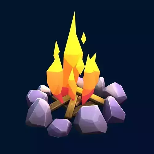 Stylized bonfire