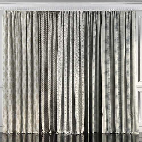 Curtain Set 49 3D model