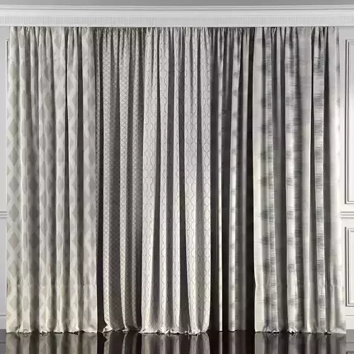 Curtain Set 49 3D model