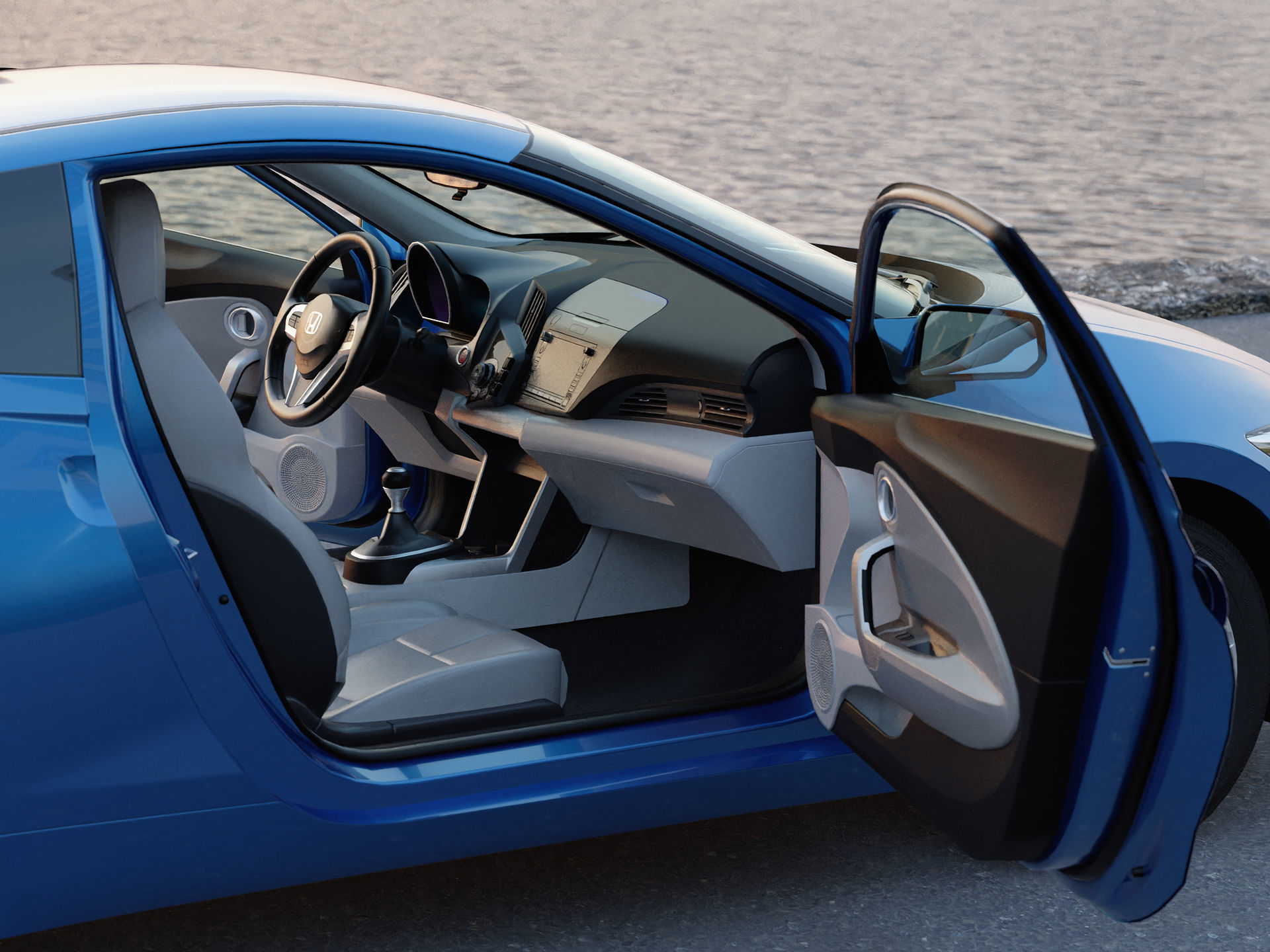 CRZ Hybrid Coupe 3D model_7