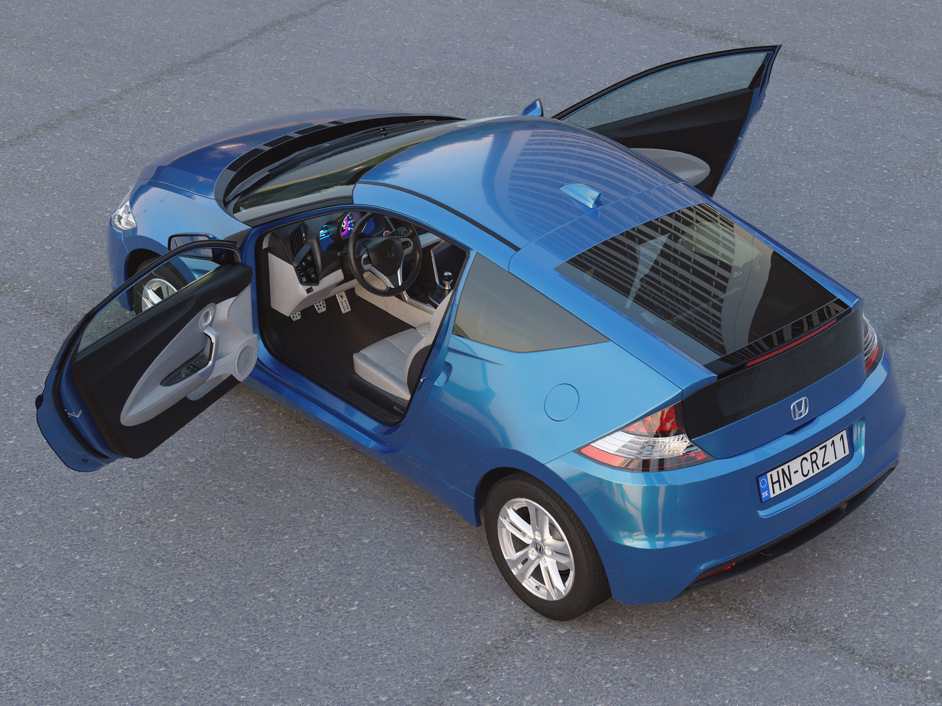 CRZ Hybrid Coupe 3D model_6