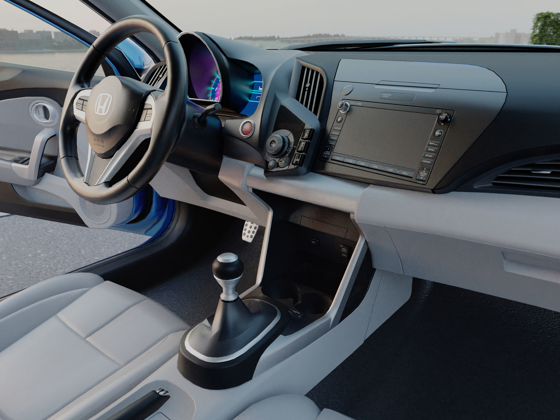 CRZ Hybrid Coupe 3D model_9