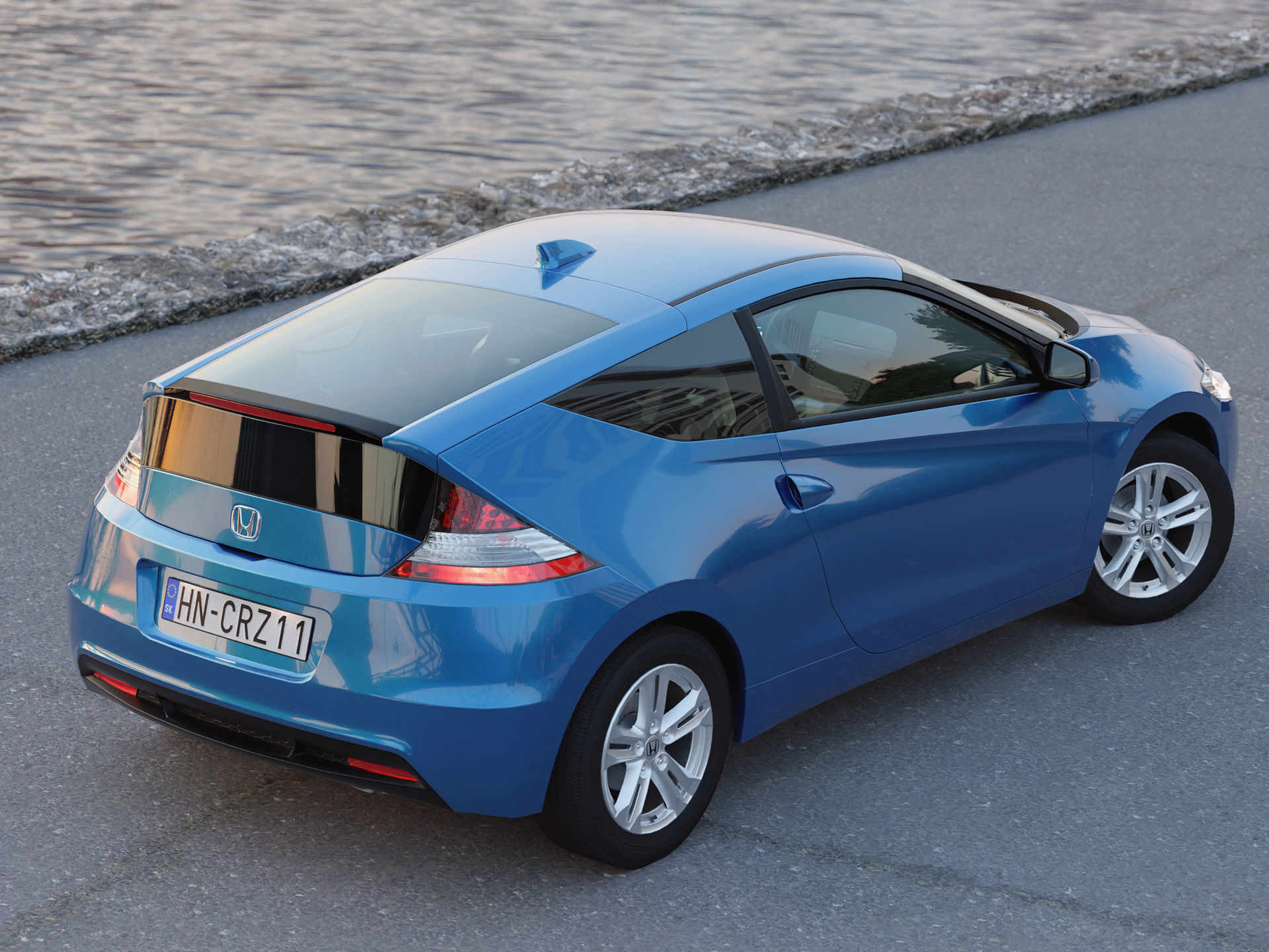 CRZ Hybrid Coupe 3D model_1