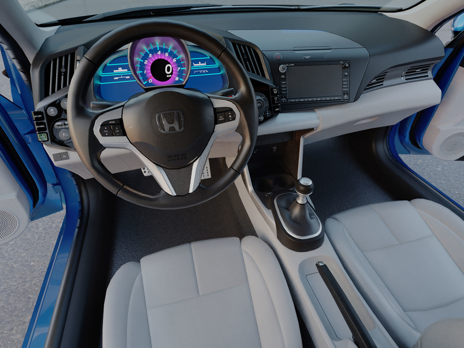 CRZ Hybrid Coupe 3D model_8