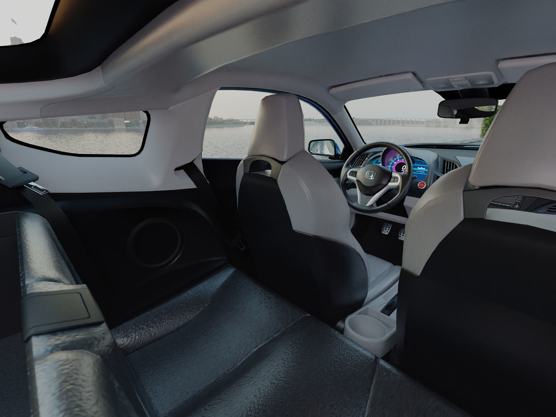 CRZ Hybrid Coupe 3D model_11