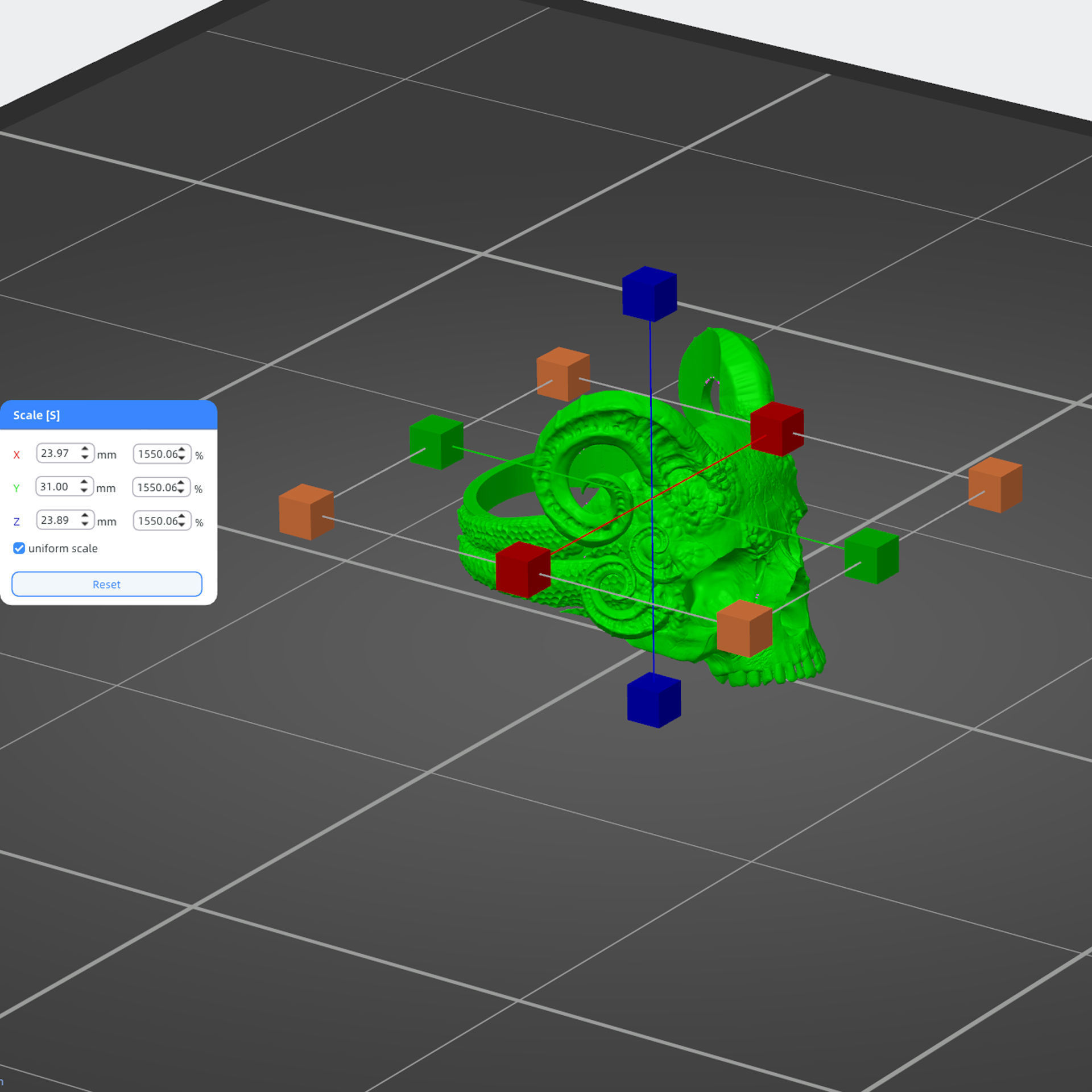 Skull from Hell Silver Ring 3D print model_6