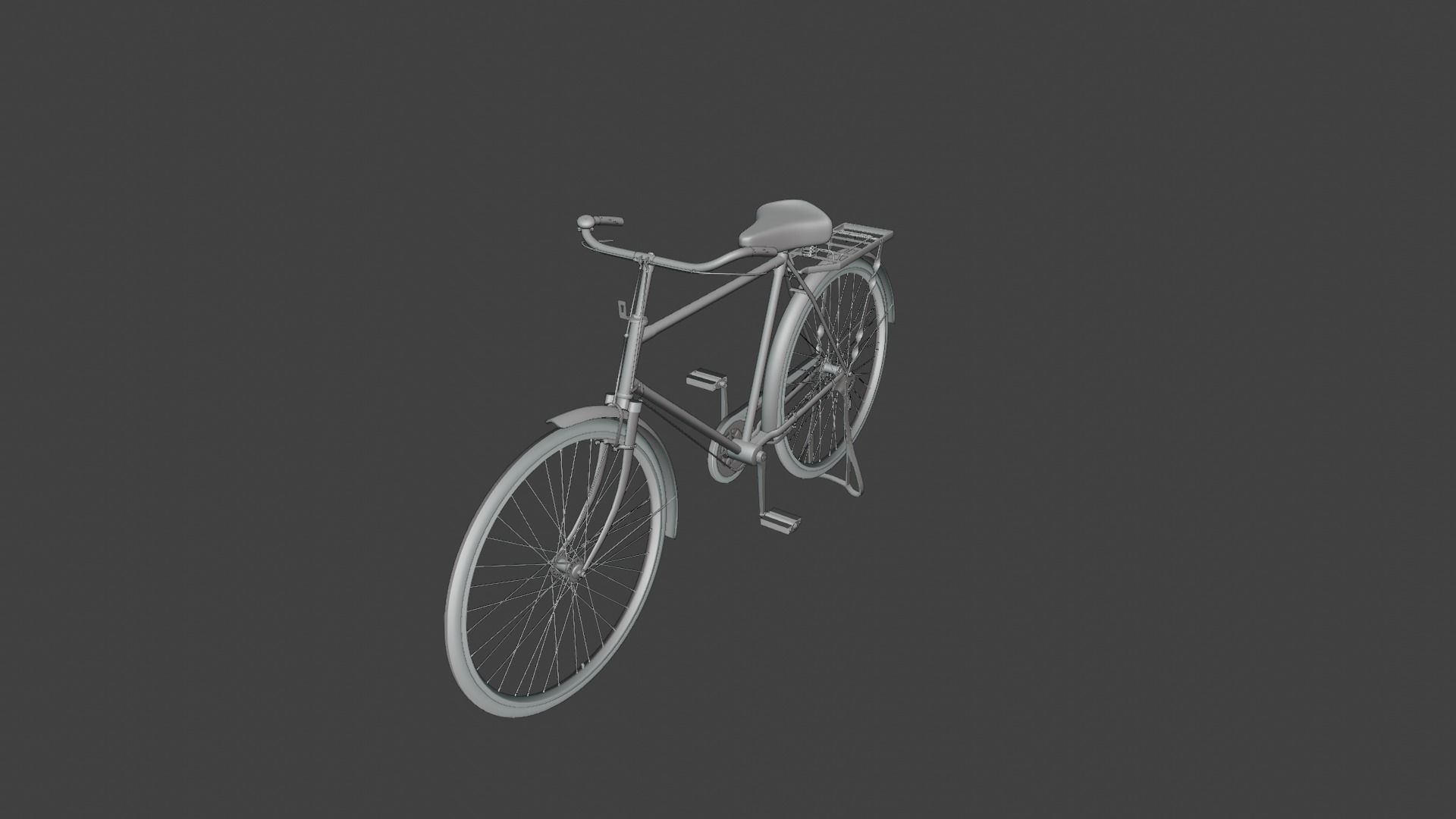 Rigged Road Runner Bicycle 3D model_4