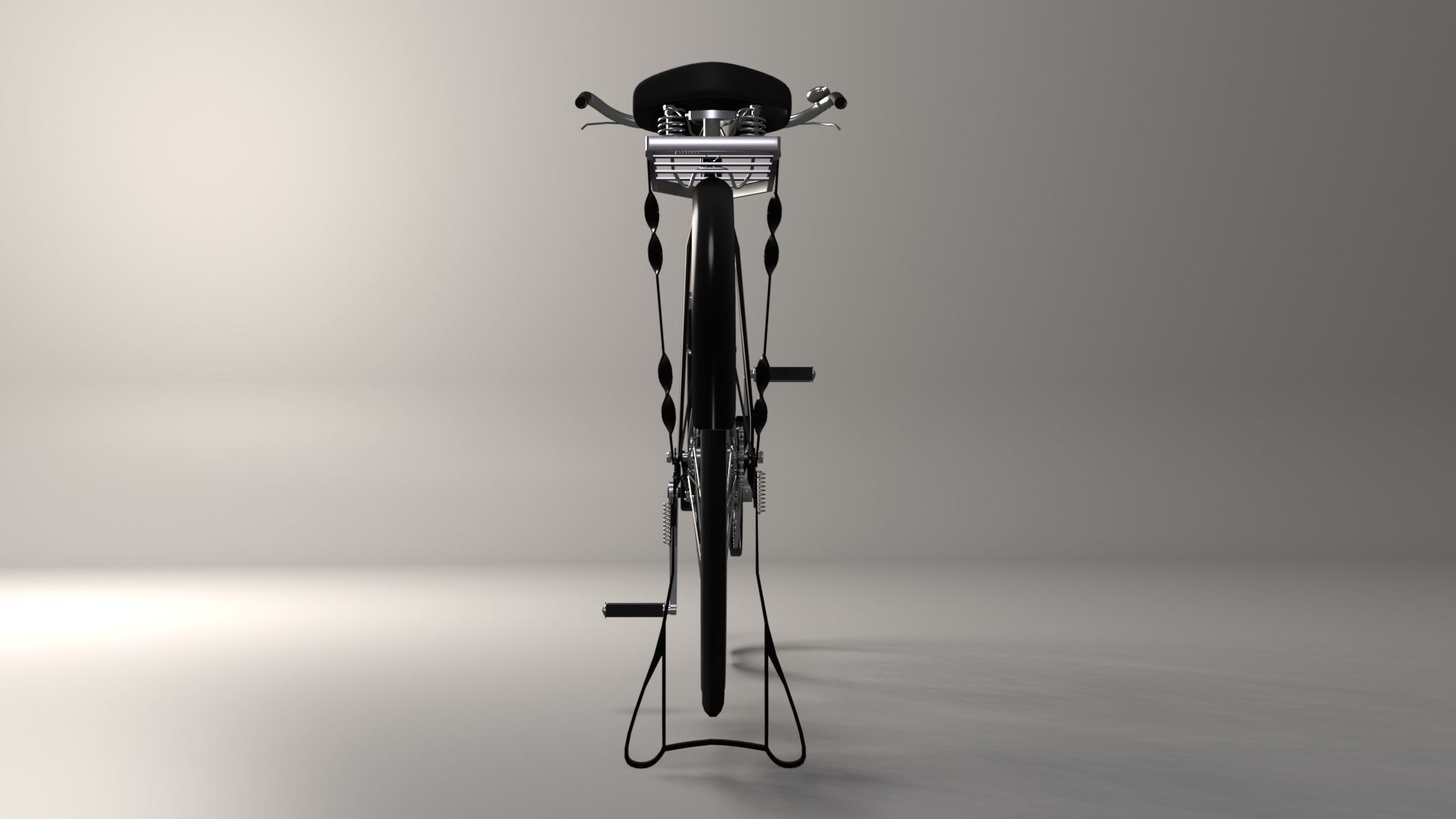 Rigged Road Runner Bicycle 3D model_2