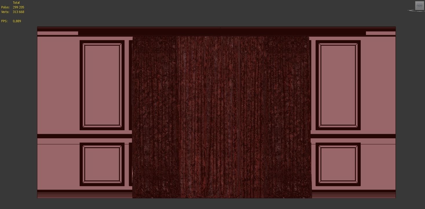 Curtain Set 53 3D model_4