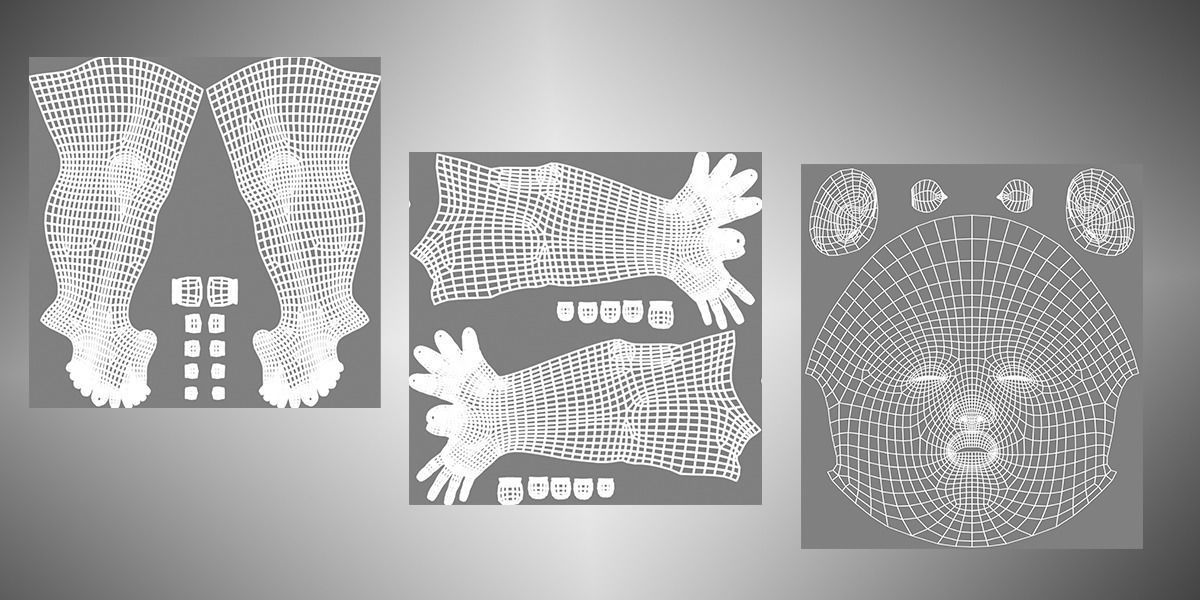 Base Female low poly 3D model_9