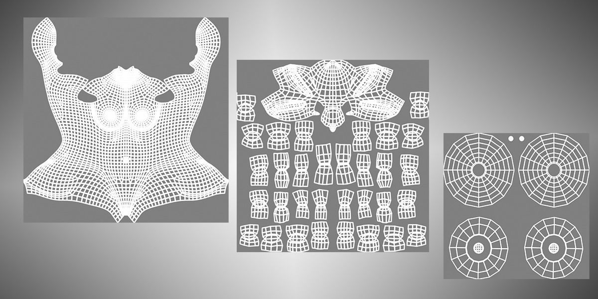 Base Female low poly 3D model_8