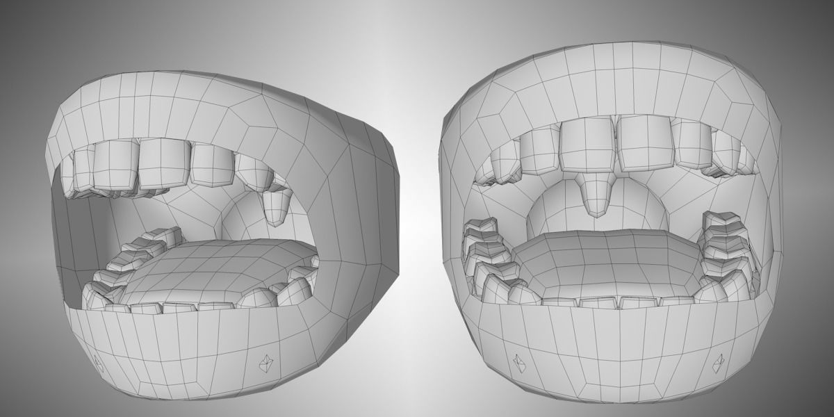 Base Female low poly 3D model_4