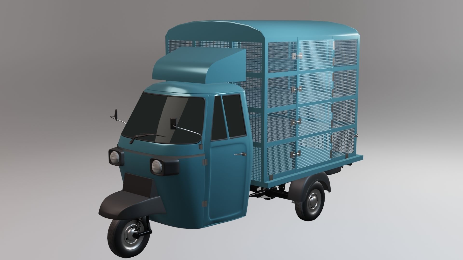 Tuk-tuk Three wheeler 3D model_1