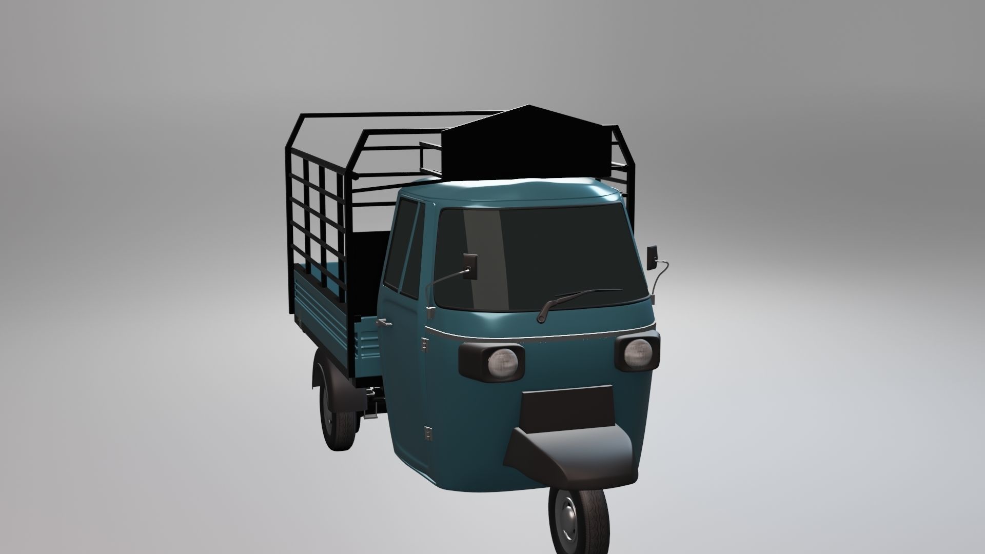 Tuk-tuk Three wheeler 3D model_5