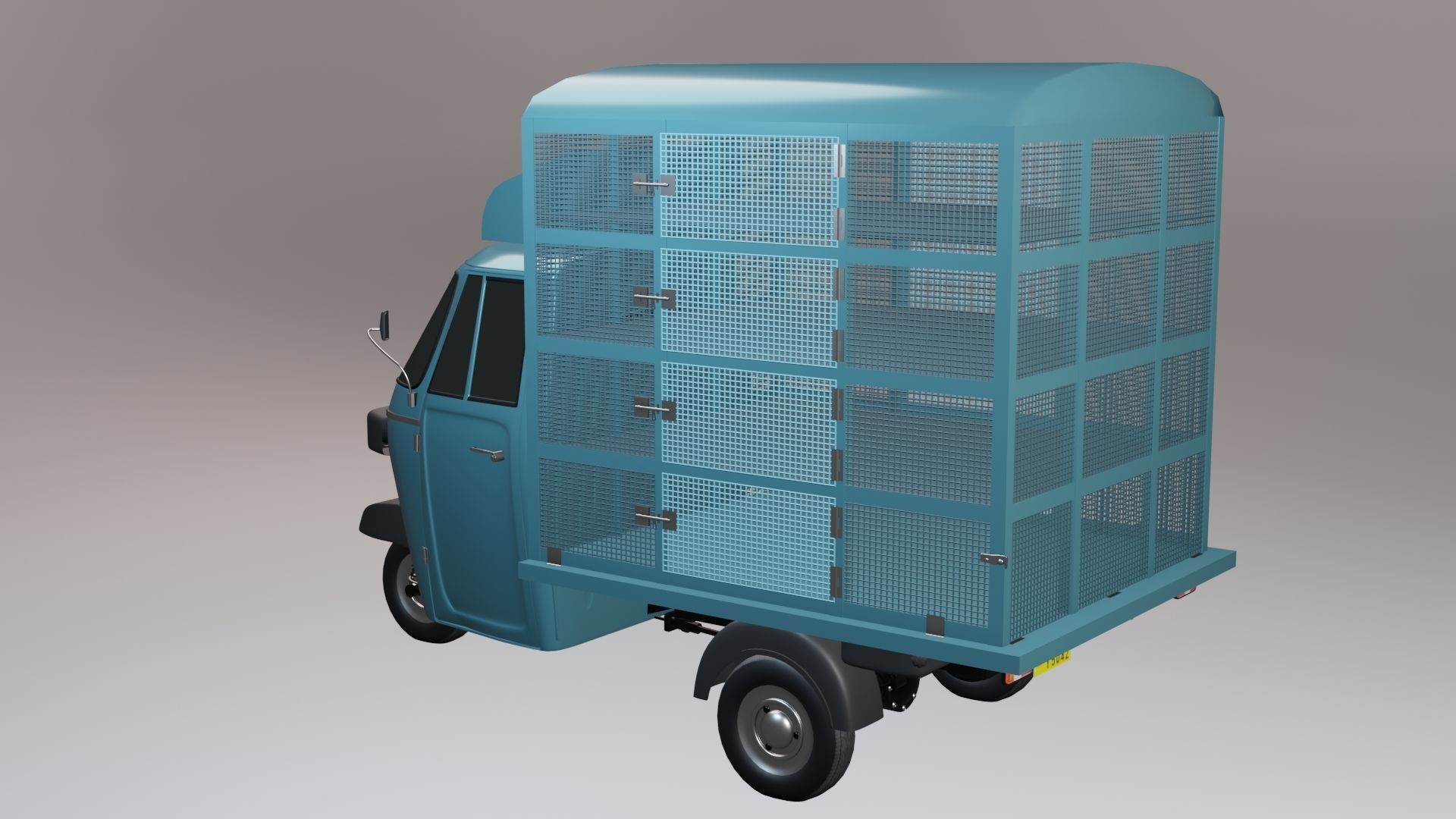 Tuk-tuk Three wheeler 3D model_3
