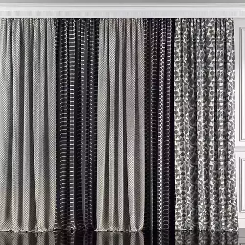 Curtain Set 55 3D model