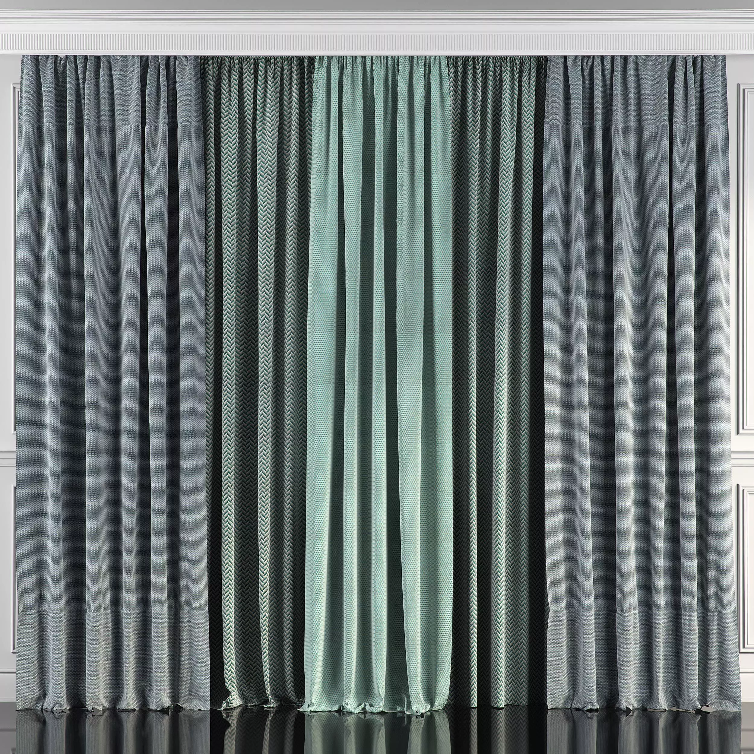 Curtain Set 57 3D model