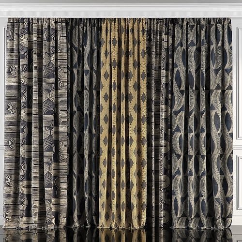 Curtain Set 58 3D model