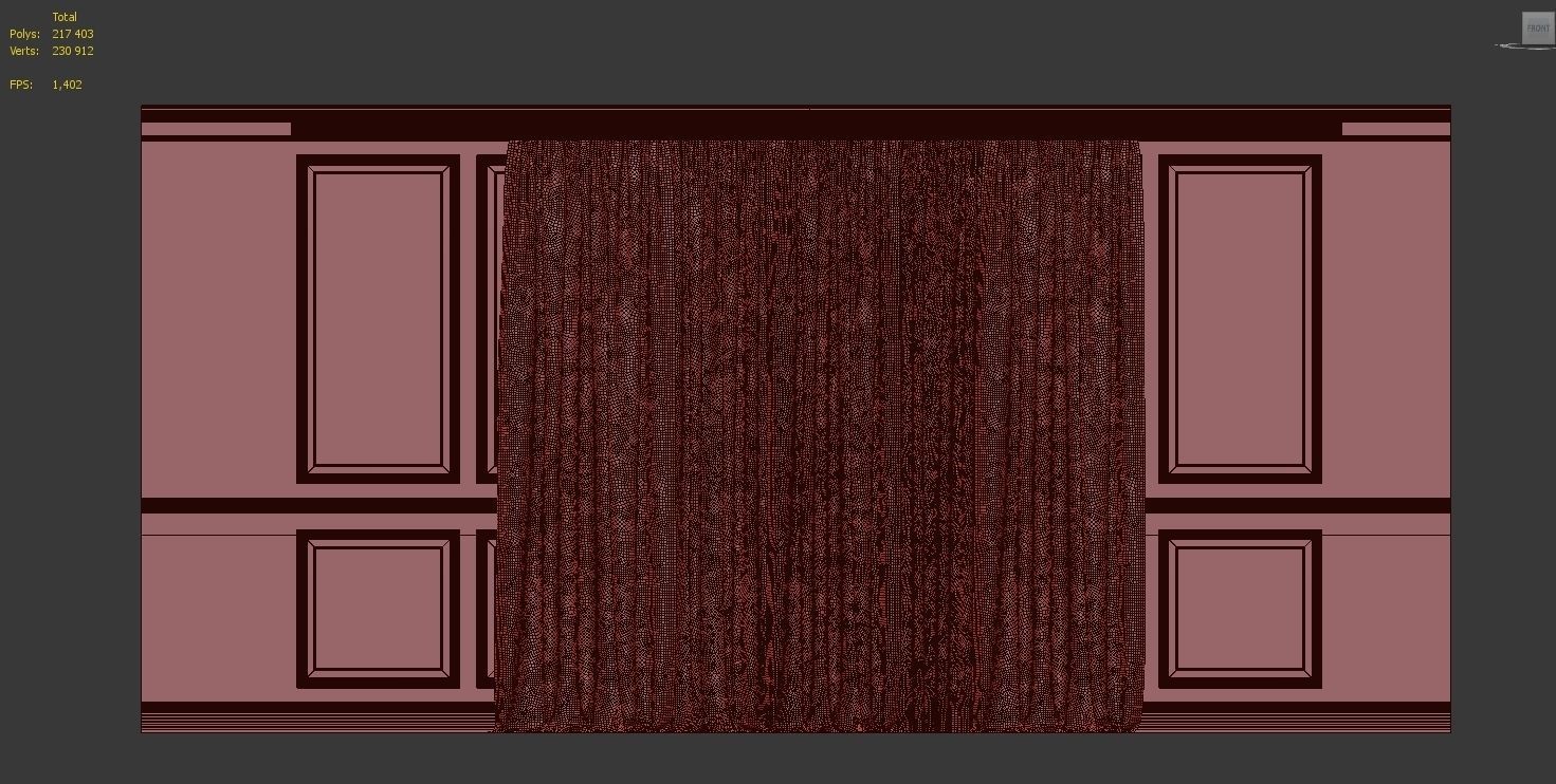 Curtain Set 59 3D model_4