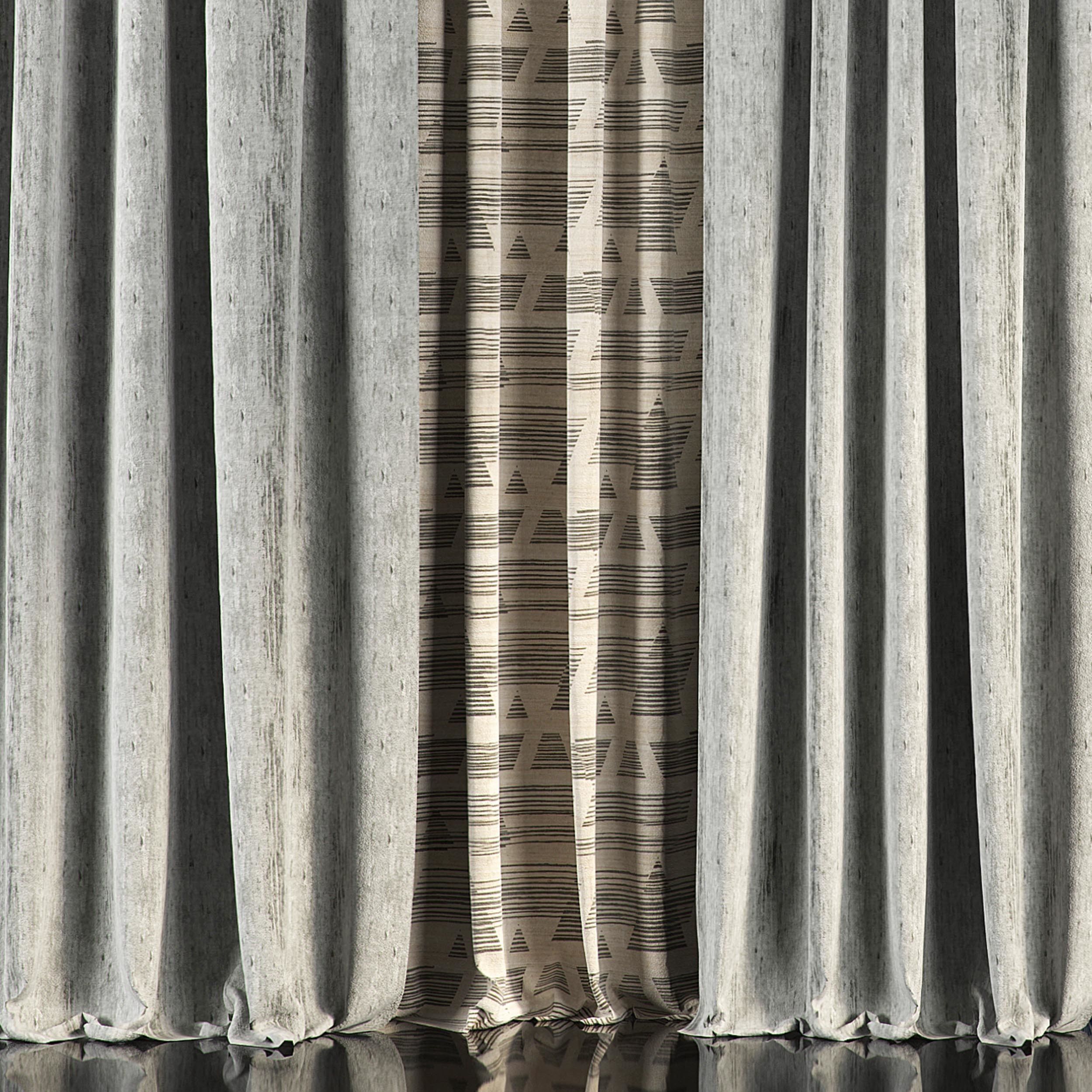 Curtain Set 59 3D model_2