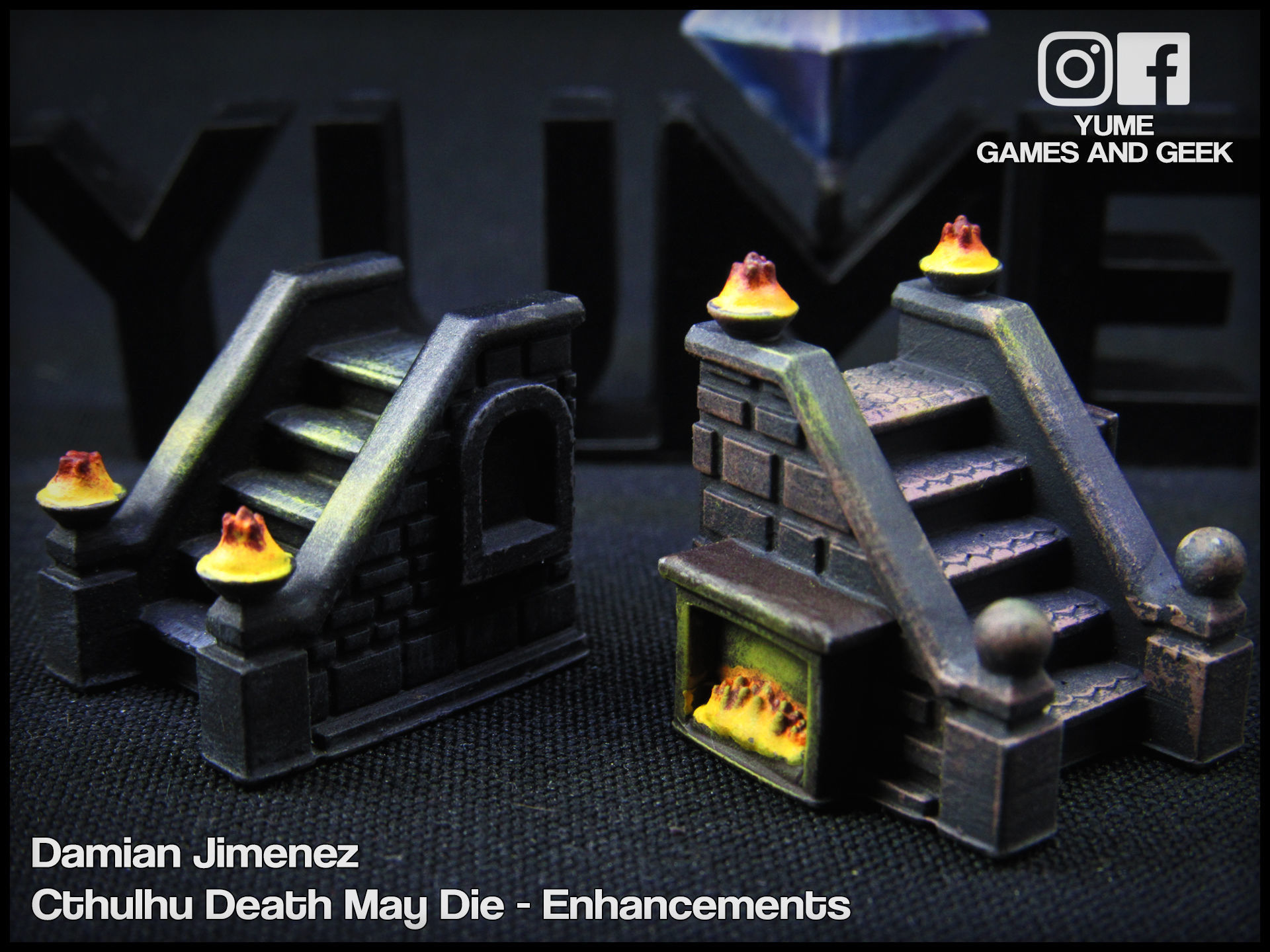 Stairs for board games Cthulhu Death May Die or GloomHaven 3D print model_9