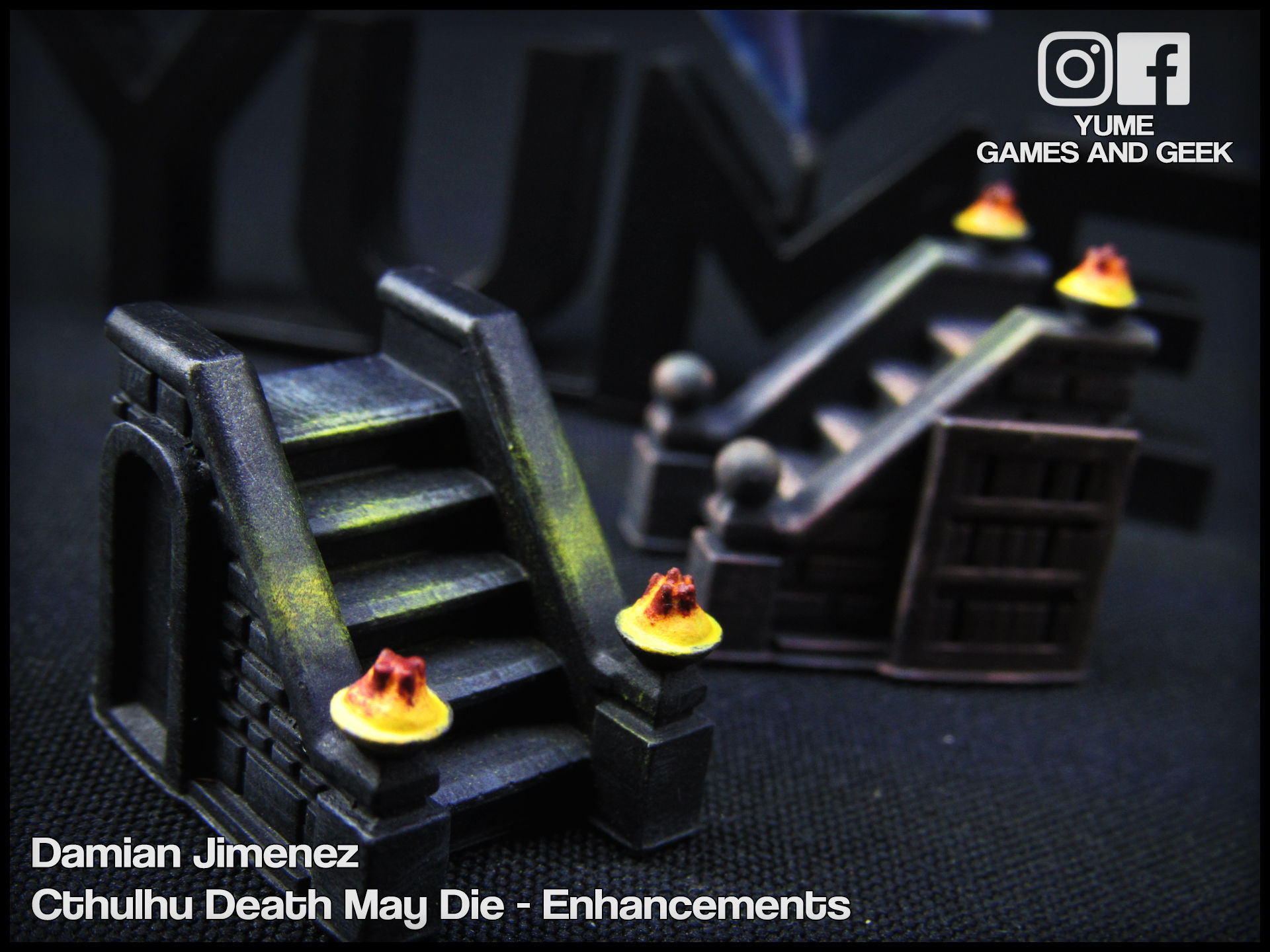 Stairs for board games Cthulhu Death May Die or GloomHaven 3D print model_13